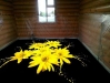 3D полы желтые цветы