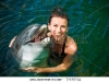 Наливные 3d полы дельфин с девушкой